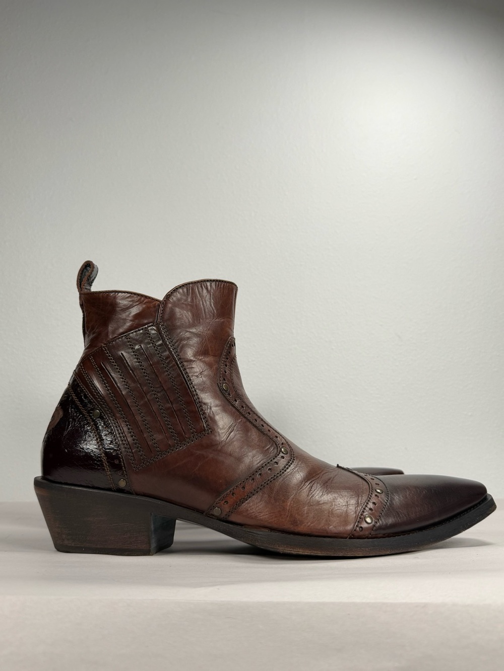 Mark Nason Rock Lives Men’s Leather Dragon Boots Size 12 Made In Italy 67483